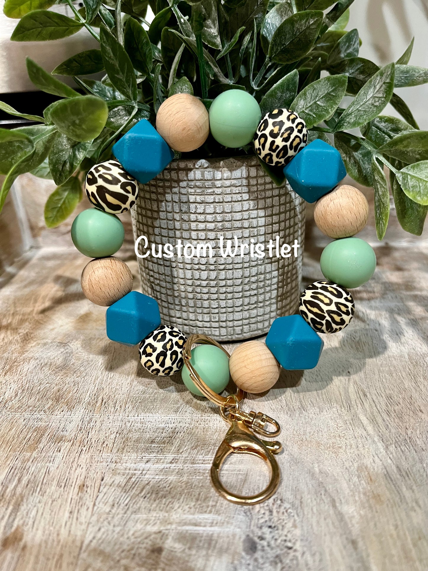 Custom 19mm Wristlet Keychain