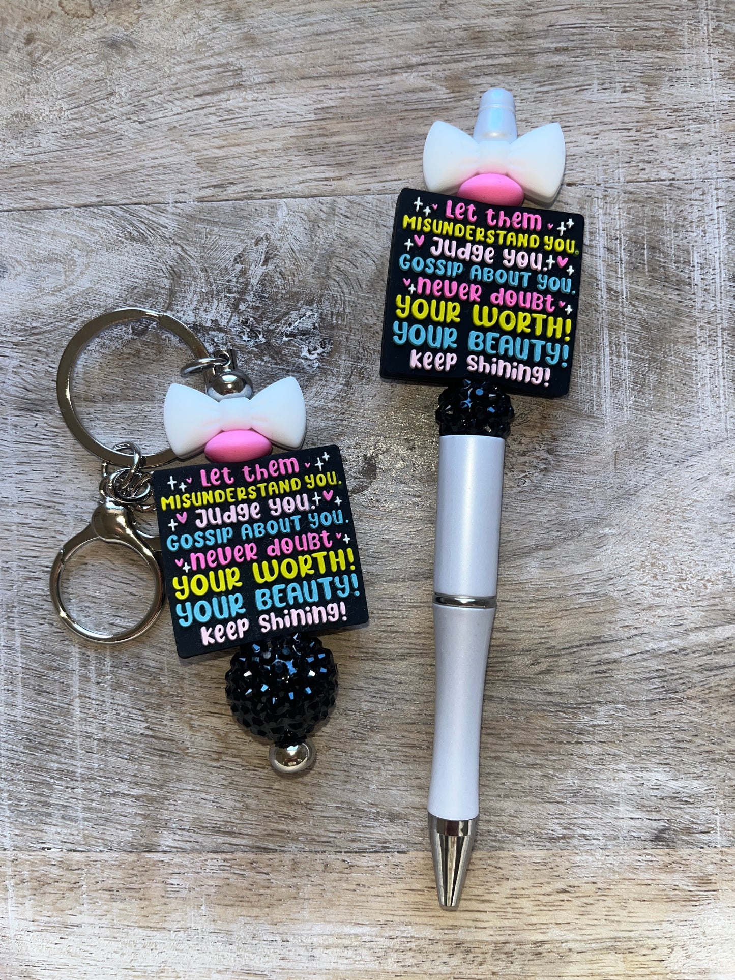 Let Them Bar Keychain
