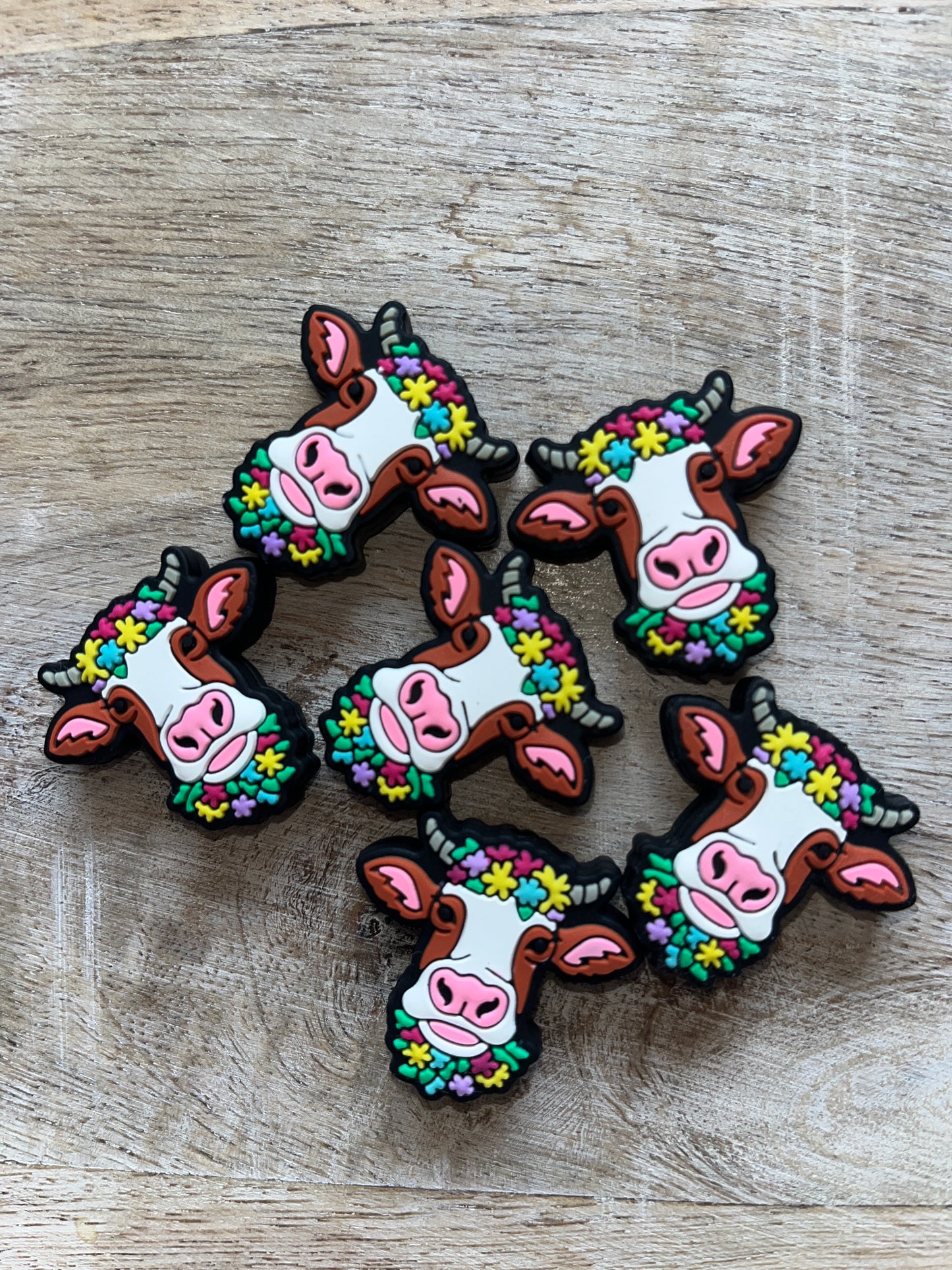 Floral Cow Focal