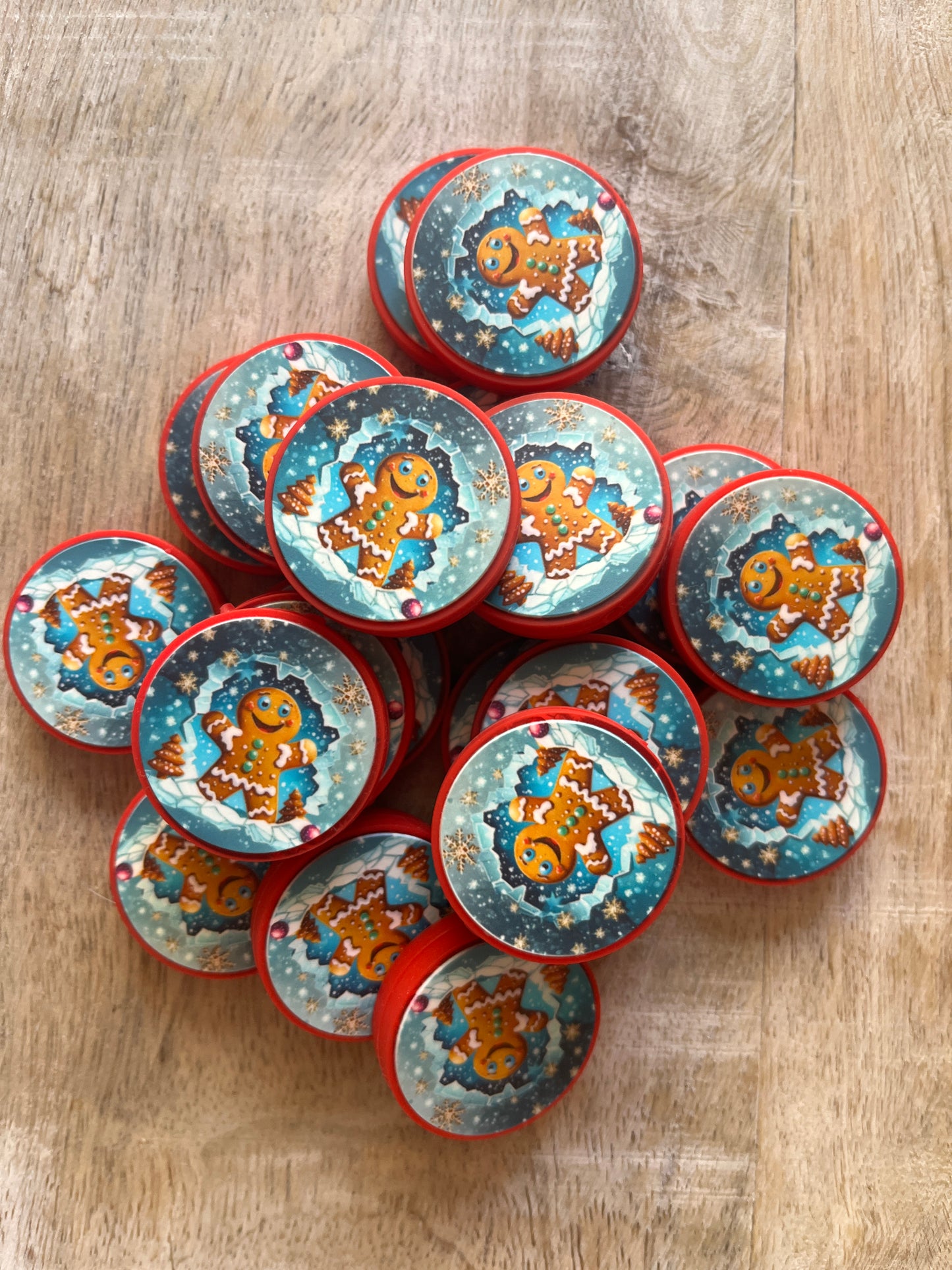 Snowy Gingerbread Man Focal