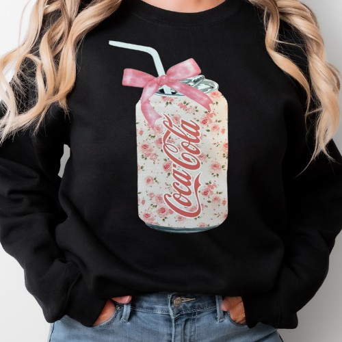 Floral Coke with Bow