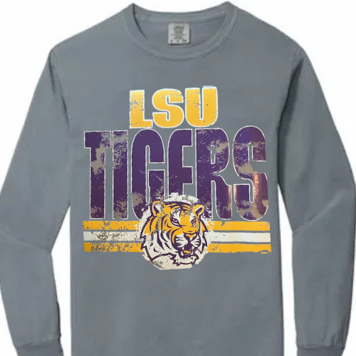 LSU Tigers Distressed
