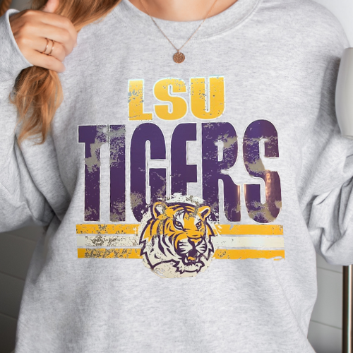 LSU Tigers Distressed
