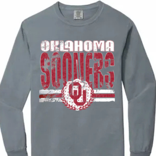 OK Sooners Distressed