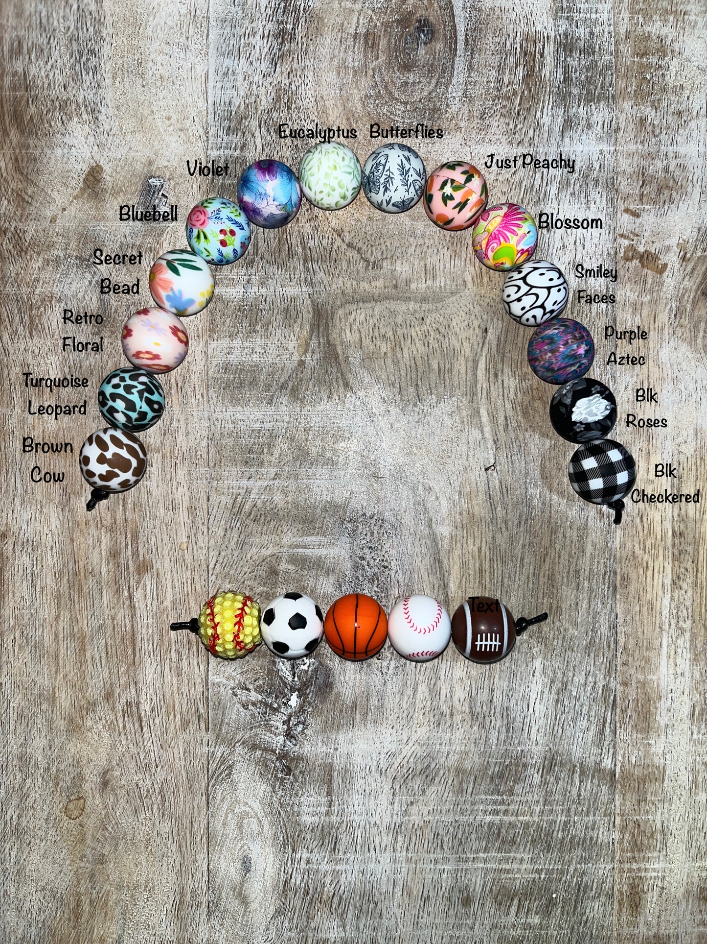 Custom 19mm Wristlet Keychain