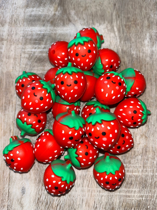 3D Strawberry Focal