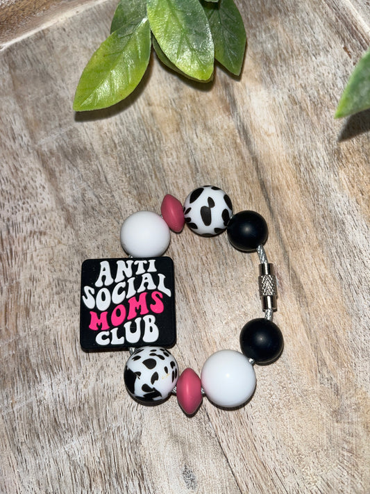 Anti Social Moms Club Cup Charm