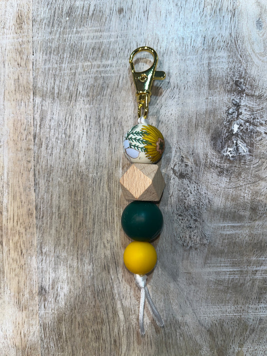 Boho Floral Keychain