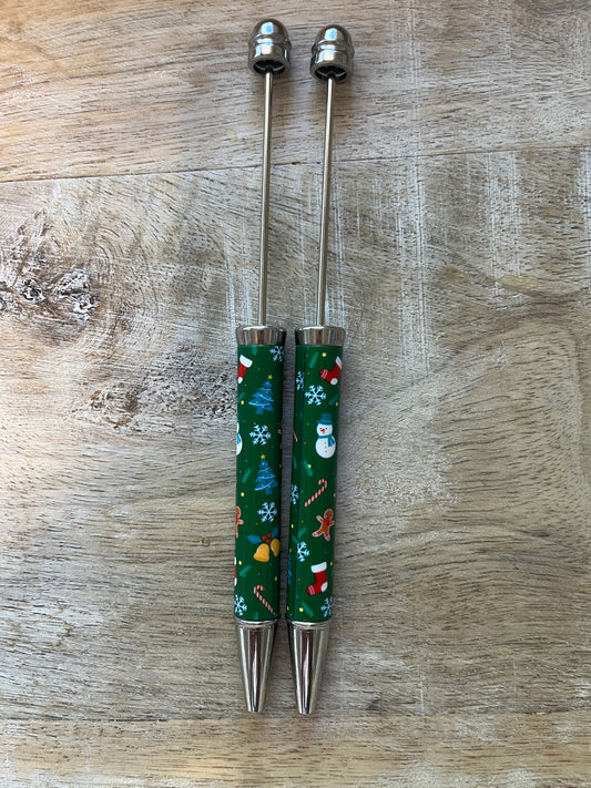 Green Christmas Pen