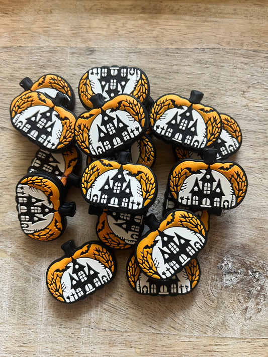 Halloween Pumpkin House Focal