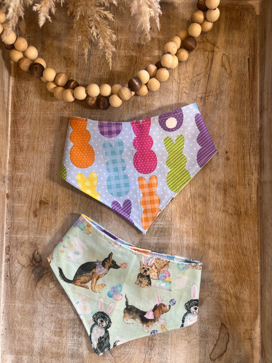 Hoppy Easter Reversible Dog Bandana