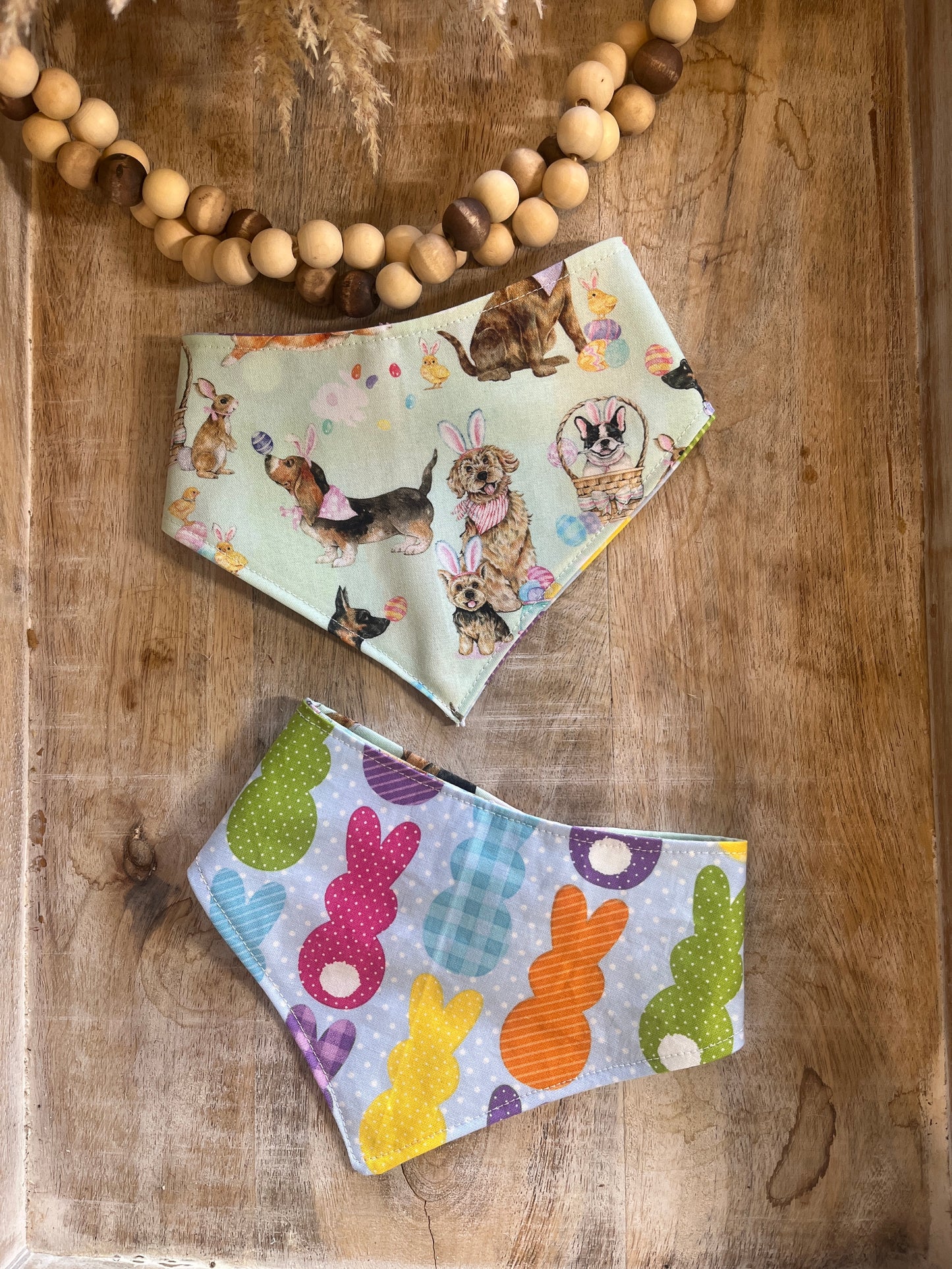 Hoppy Easter Reversible Dog Bandana