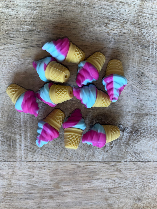 3D Ice Crem Cone Focal
