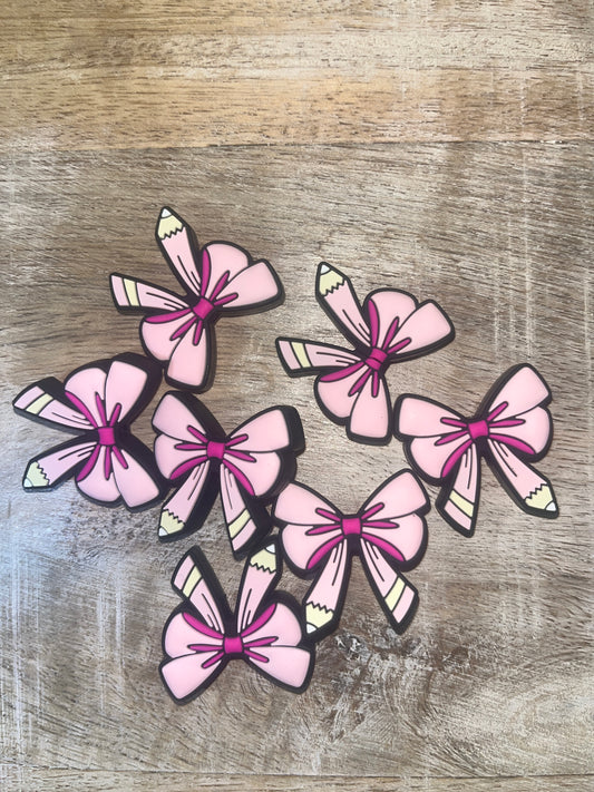 Pinky Pencil Bow Focal