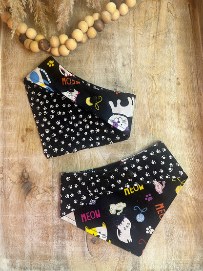 Cat Reversible Bandana