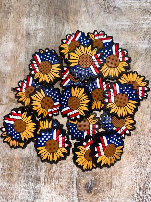 Patriotic Sunflower Focal