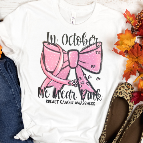 In October We Wear Pink with Bow