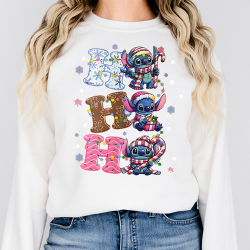 Stitch Christmas Ho Ho Ho