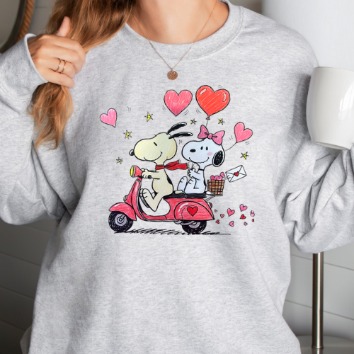 Snoopy Valentine's Scooter Print
