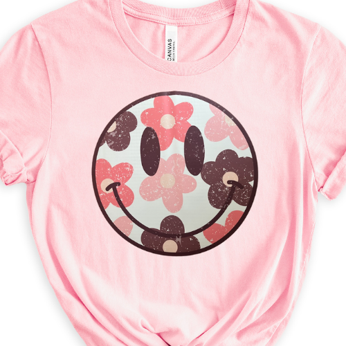 Pink & Brown Boho Smiley