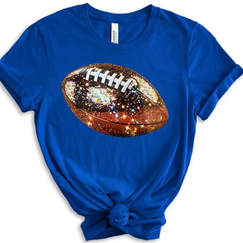 Faux Glitter Football