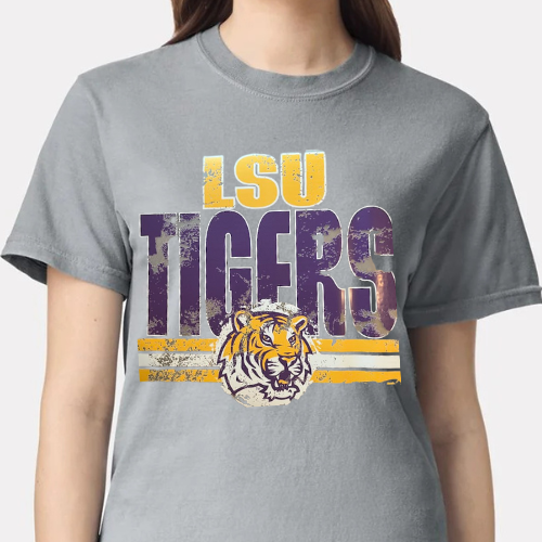 LSU Tigers Distressed