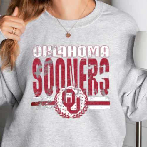 OK Sooners Distressed