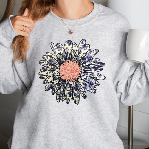 Pink & Blue Daisy