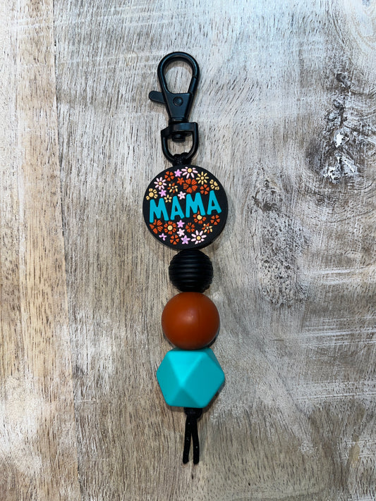 Mama Floral Keychain