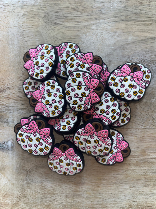 Pink Bow Pumpkin Focal