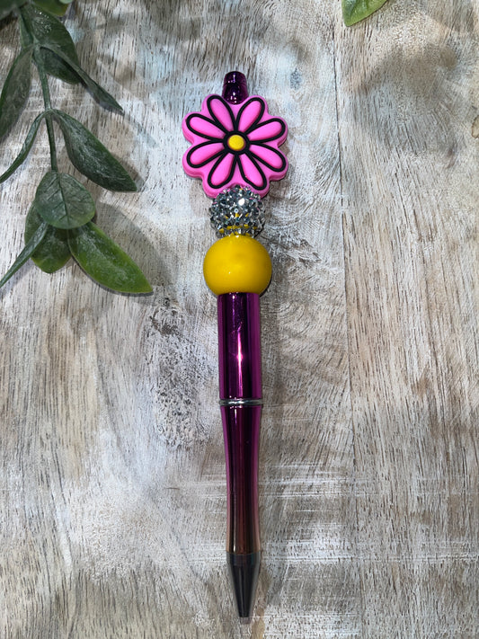 Pink Daisy Pen