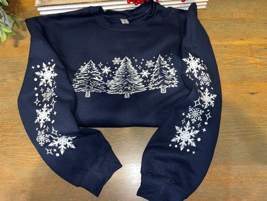 Trees w/Snowflake Sleeves - Non Puff