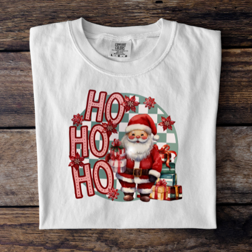 Checkered Santa Design